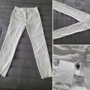 KanCan - Button-Up, Frayed Denim